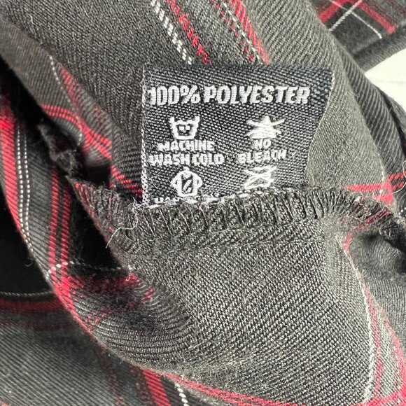 Dixxon Snap On Tool Flannel Shirt Adult Large Black Plaid Button Up Long Sleeve - Picture 11 of 16